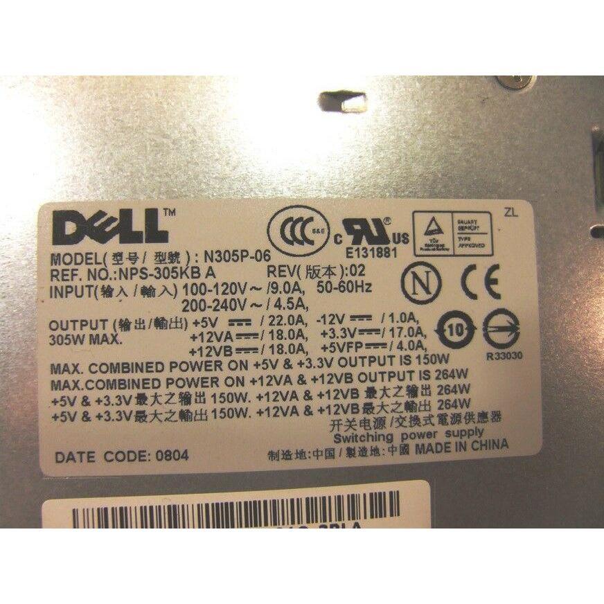 Dell Power Dell Optiplex Genuine Original 305W Power Supply NPS-305KB A N305P-06 C248C OEM