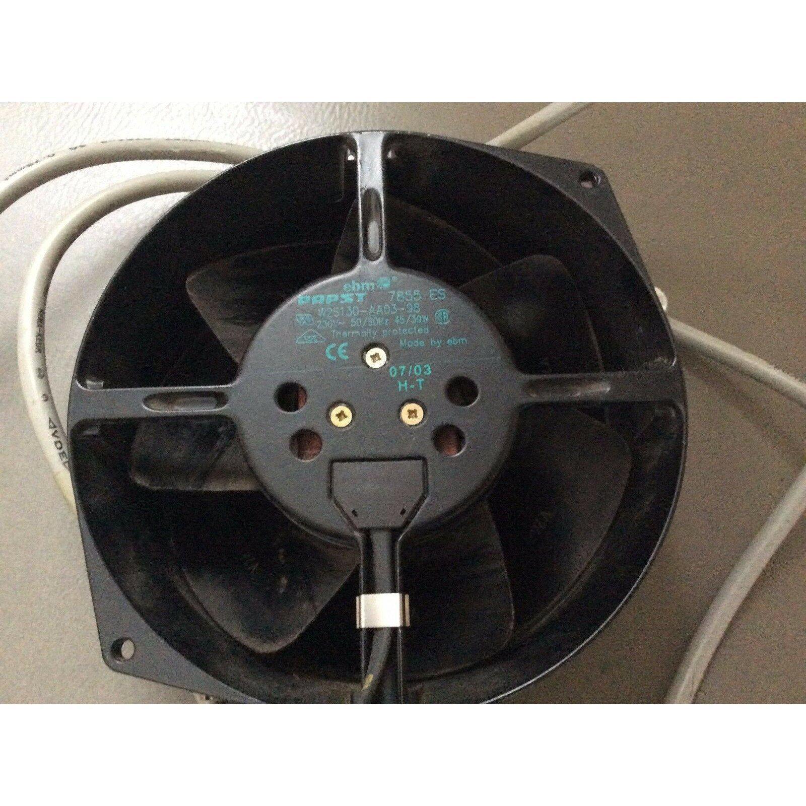 EBM/PAPST 7855 ES Fan W2S130-AA03-98 AC Fan Ball Bearing 230V 45W 50Hz 2800RPM cooler