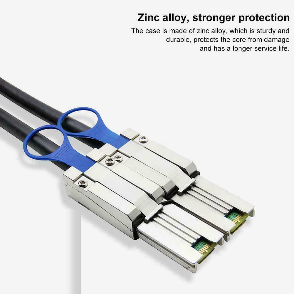 External Multila Mini SAS SFF-8088 to SFF-8088 Cable Mini SAS 26P 3FT 1M 713243025142