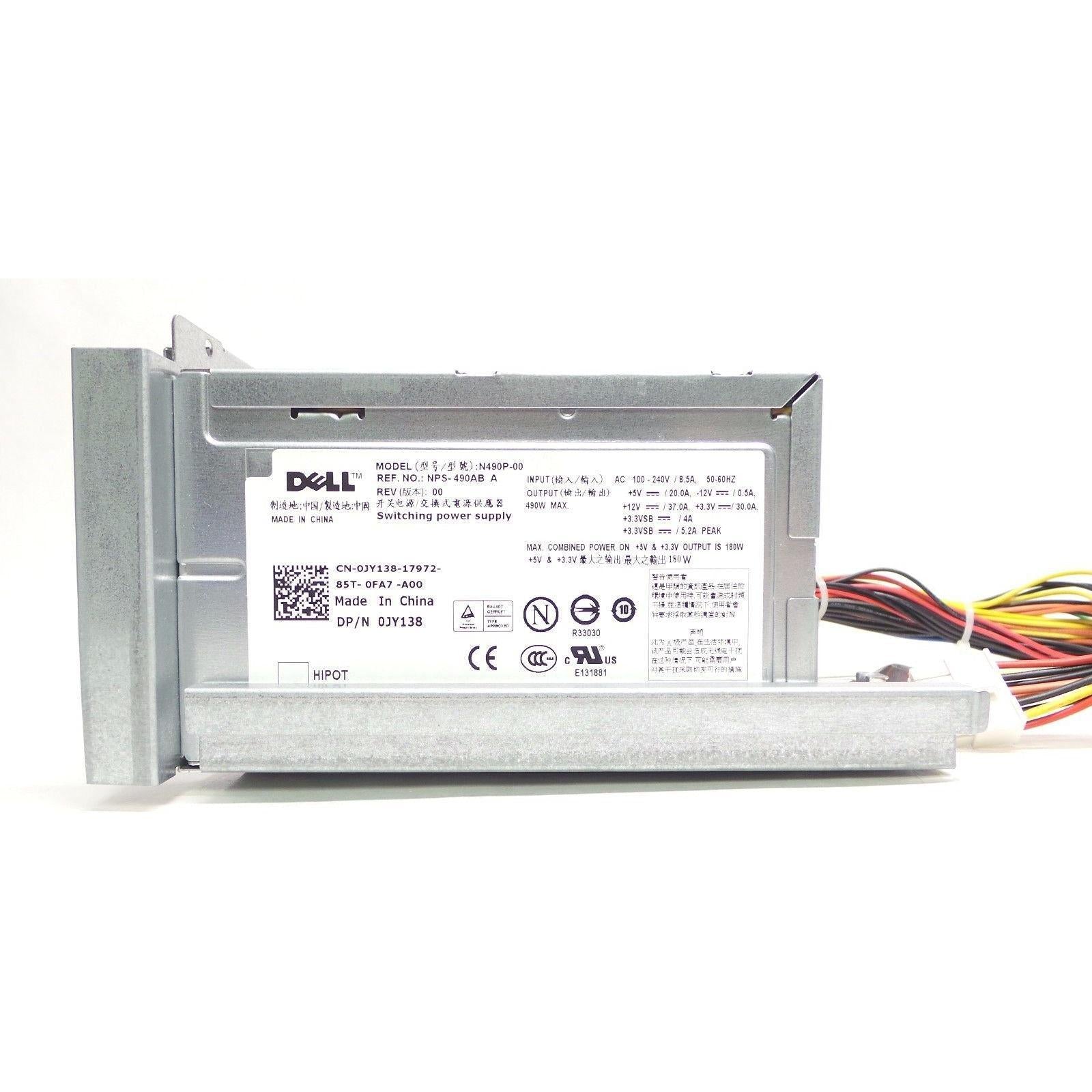 Fuente Genuine OEM Dell PowerEdge T300 490W Power Supply JY138 NPS-490AB A N490P-00 - AloinfoUSA