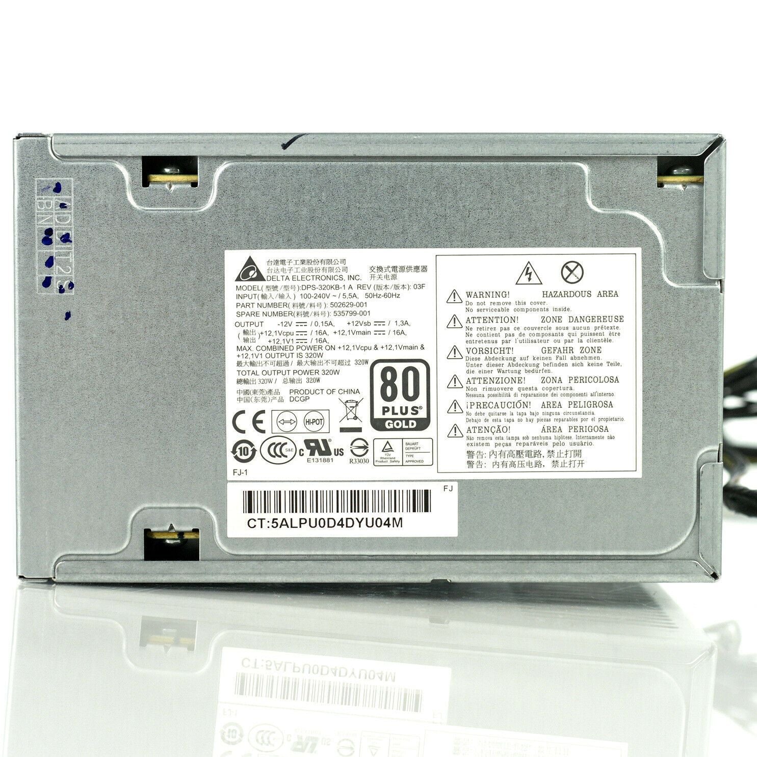 HP Power HP Z200 Workstation 320W Power Supply PSU Delta Electronics 535799-001