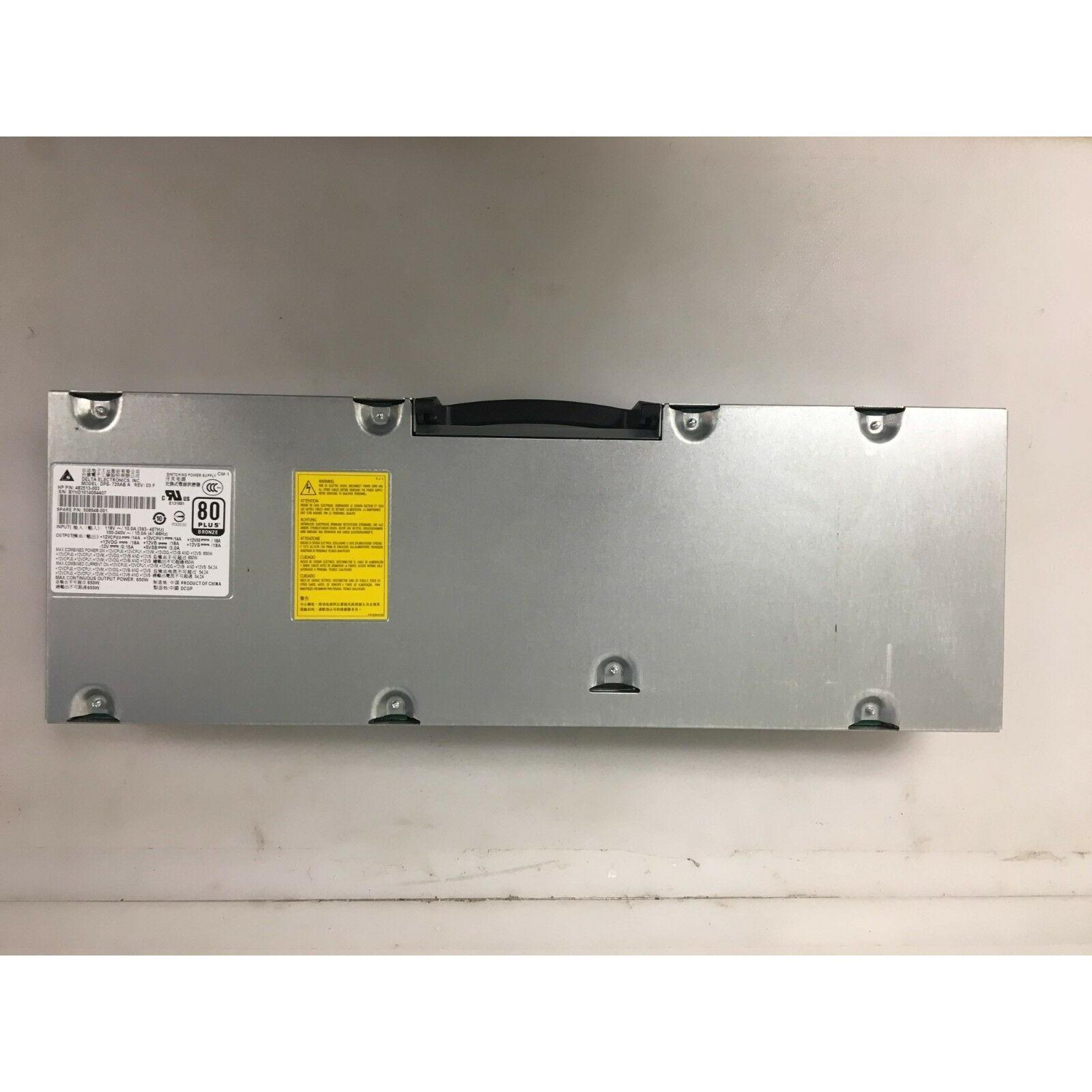 HP Power HP Z600 Workstation 650W Power Supply 482513-003 508548-001 Delta DPS-725AB