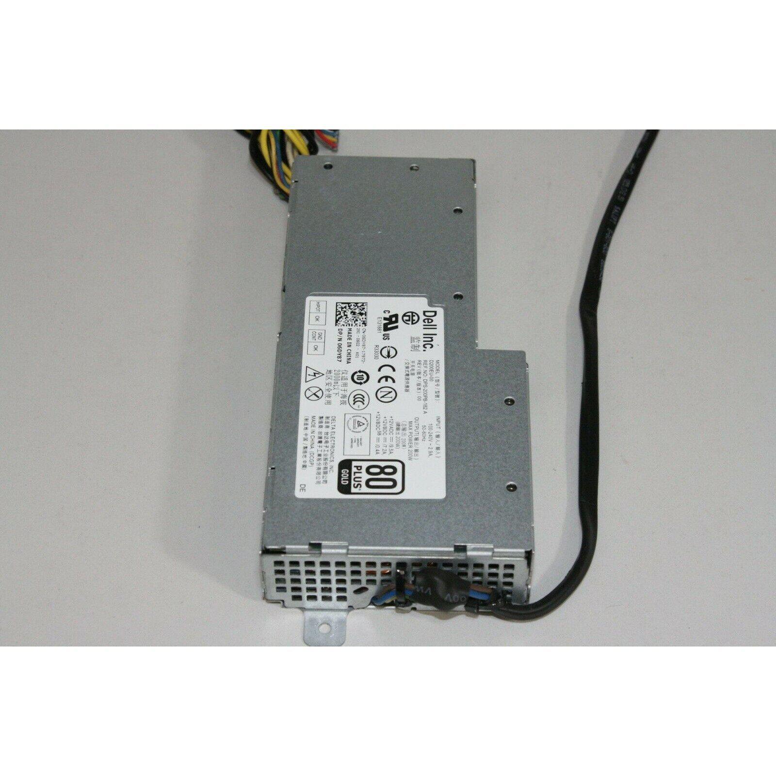 Genuine 200W Power Supply For Optiplex 9010 All-in-One PC D200EU-00 6DY87 dps-200pb-182 a 06dy87 Power