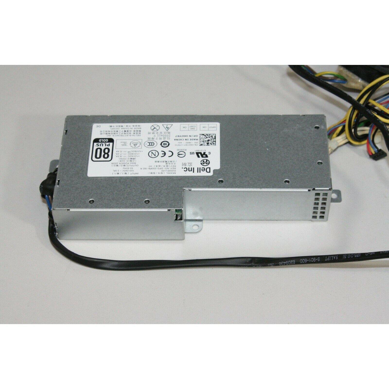 Genuine 200W Power Supply For Optiplex 9010 All-in-One PC D200EU-00 6DY87 dps-200pb-182 a 06dy87 Power