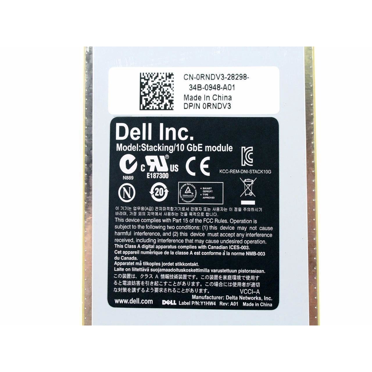 Dell RNDV3 - PowerConnect 10GbE Stacking Module Label | Alo Tech Solutions