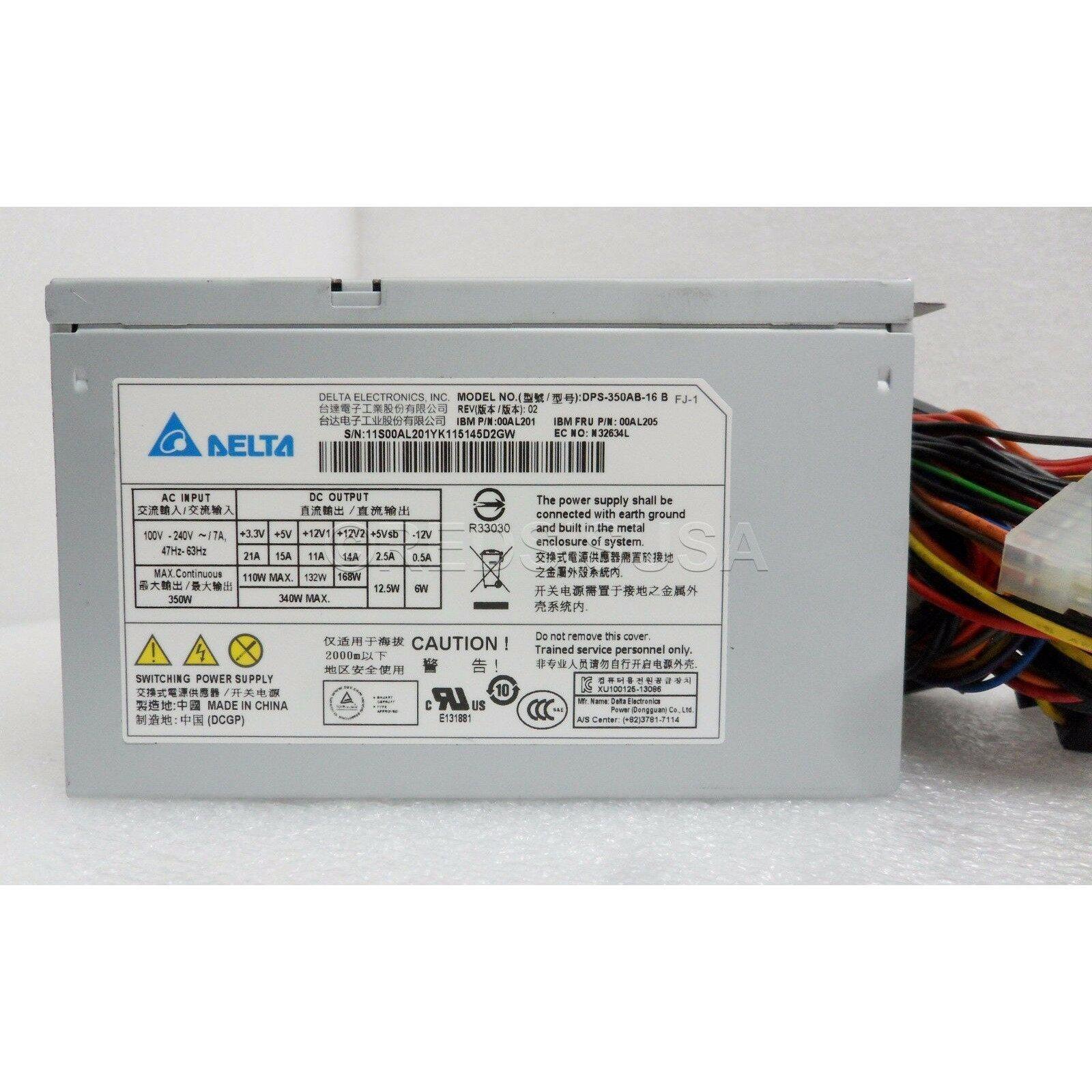 Genuine Power Supply 100-240V 350W 47-63 HZ 7A for IBM X3100 M4/M5 00AL205 fonte