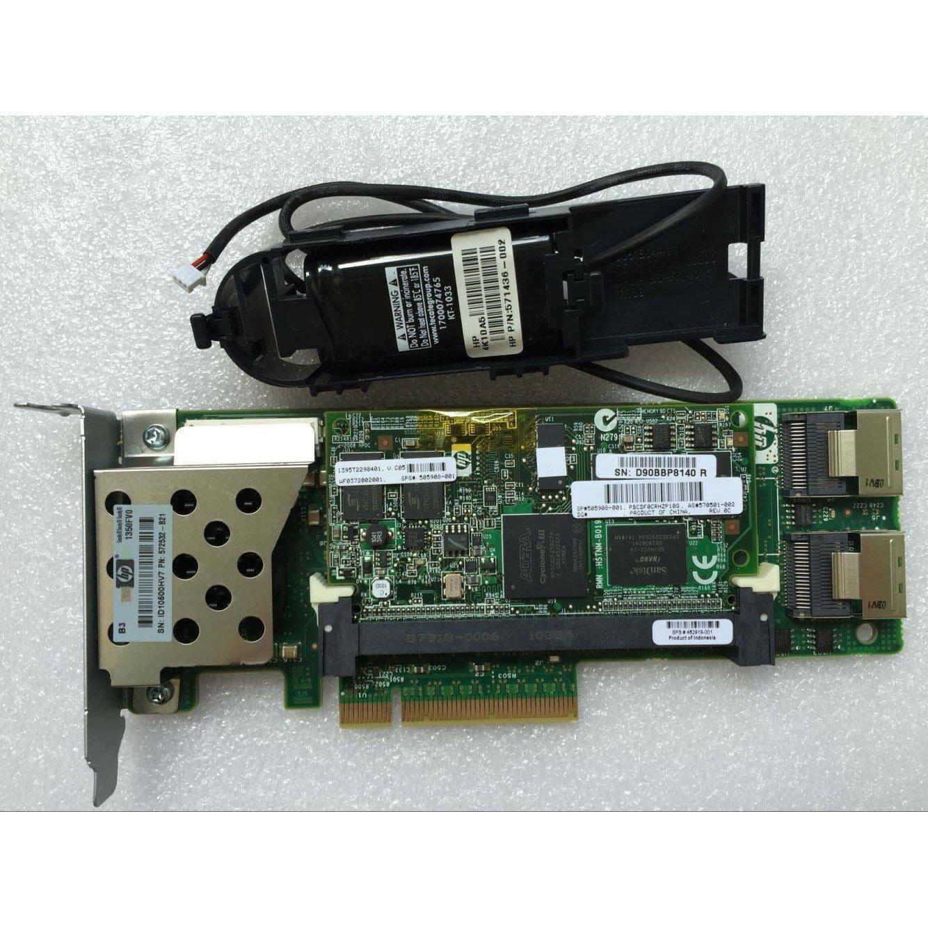 HP Controladora HP 572532-B21 Smart Array P410 512 MB FBWC controller raid + 571436-002 Battery 884962119556
