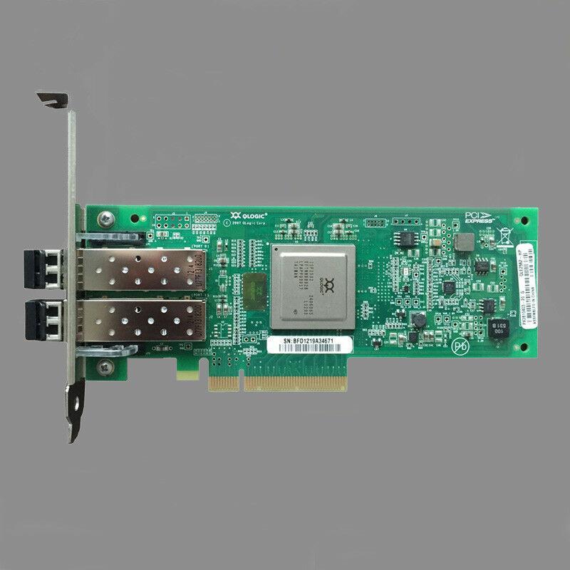 HP AJ764A QLE2562-HP 489191-001 8GB DUAL PORT PCI-e FC HOST BUS HBA 584777-001 883585907199