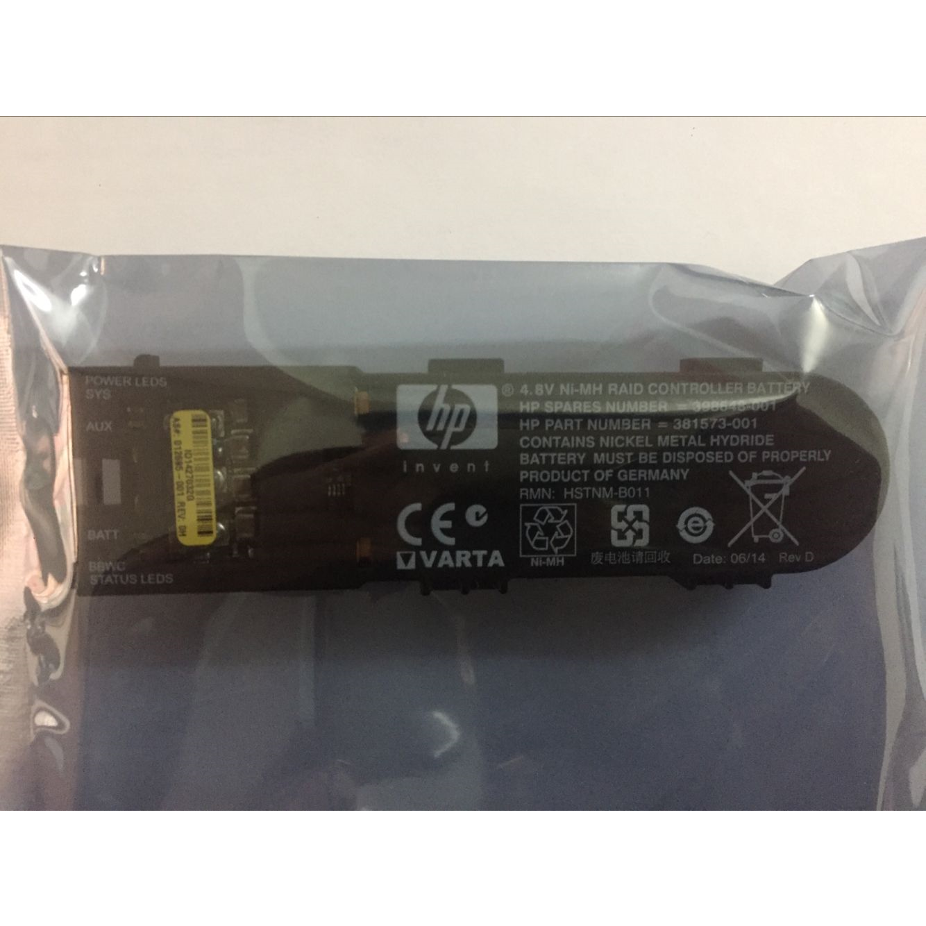 HP Battery 381573-001 398648-001 for Smart Array P400 P600 P800 2012 13 14 15 Bateria 4052777043359