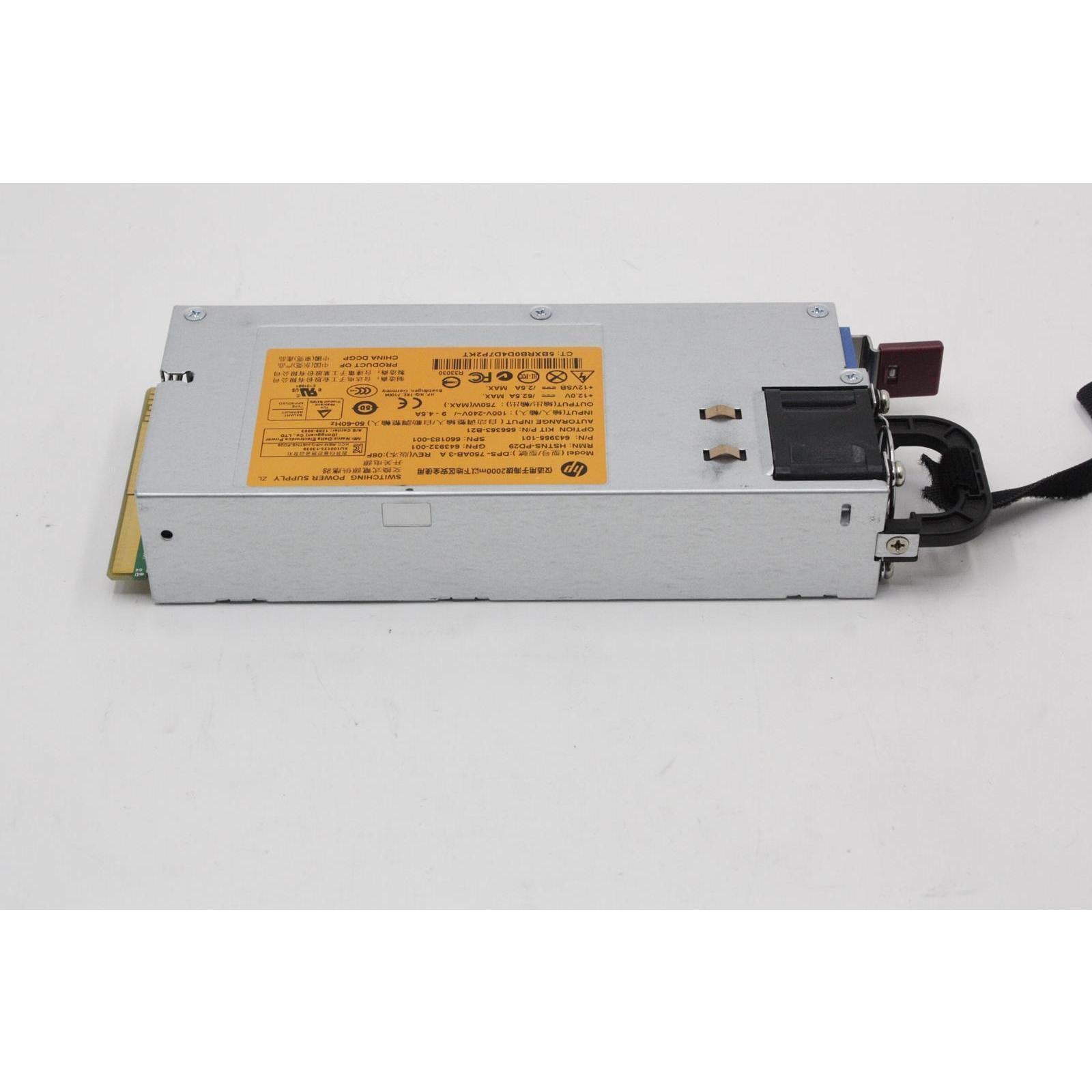 HP HEWLETT PACKARD DPS-750AB-3 A, SWITCHING POWER SUPPLY T58629 Fuente