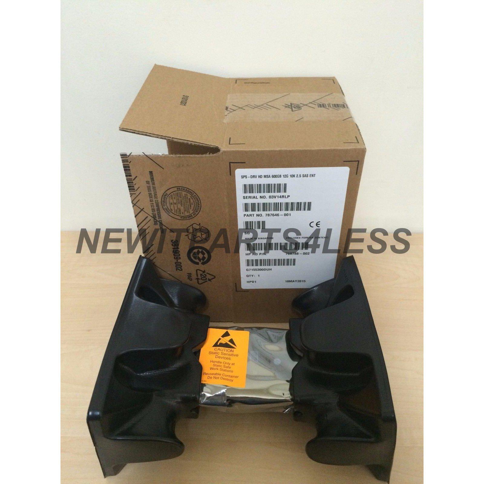 HP J9F46A | 787646-001 MSA 600GB 12G SAS 10K SFF 2.5IN DUAL PORT ENT HARD DRIVE 4514953791602