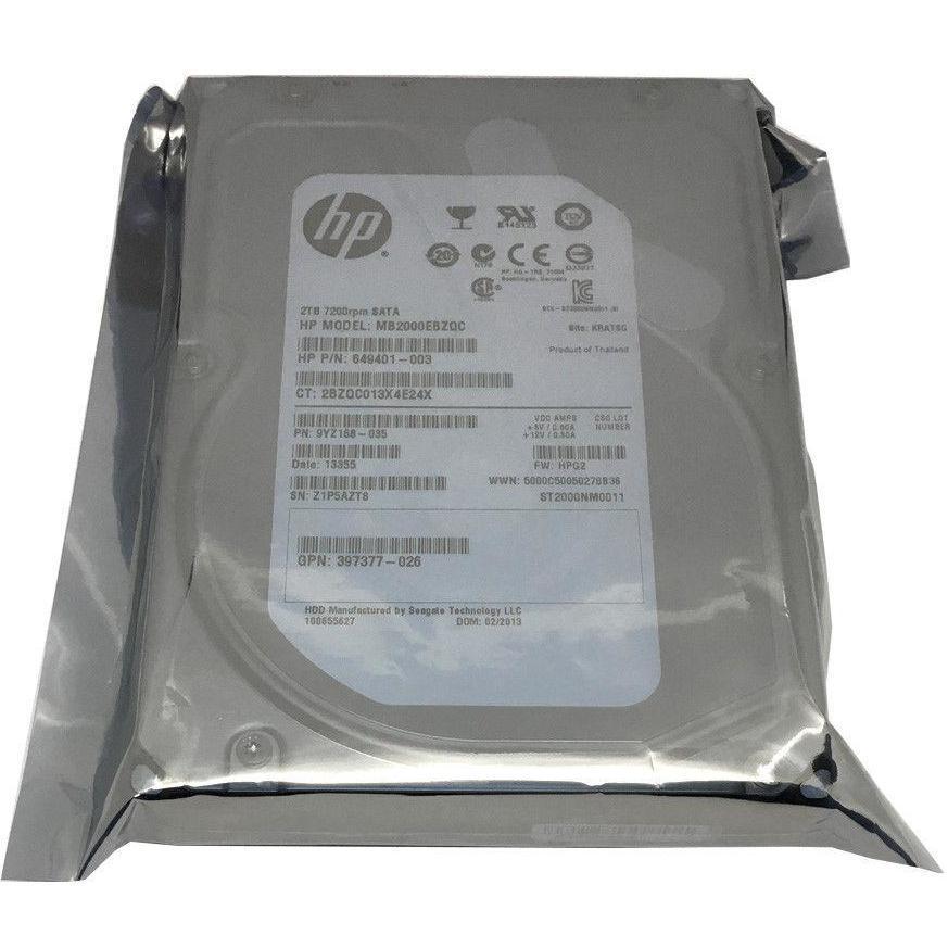 HP / Seagate 2TB 7200RPM 64MB Cache SATA III 6.0Gb/s 3.5" Desktop Hard Drive