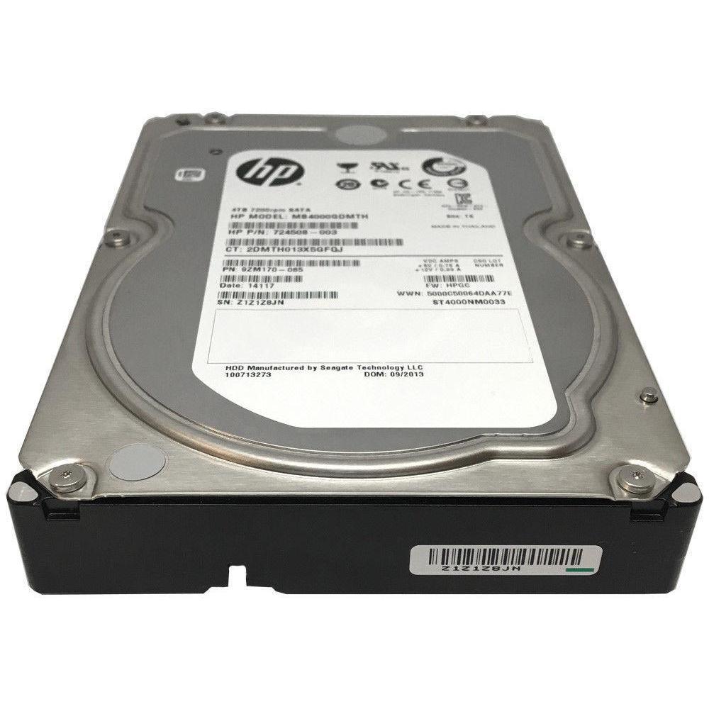 HP HP/Seagate ST4000NM0033 (MB4000GDMTH 4TB 7200RPM SATA 6Gb/s 3.5" Hard Drive 763649030004