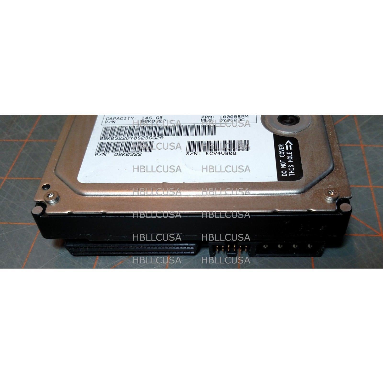 IBM Ultrastar 08K0322 IC35L146UWDY10-0 146GB 68-pin SCSI Hard Drive 161969695871