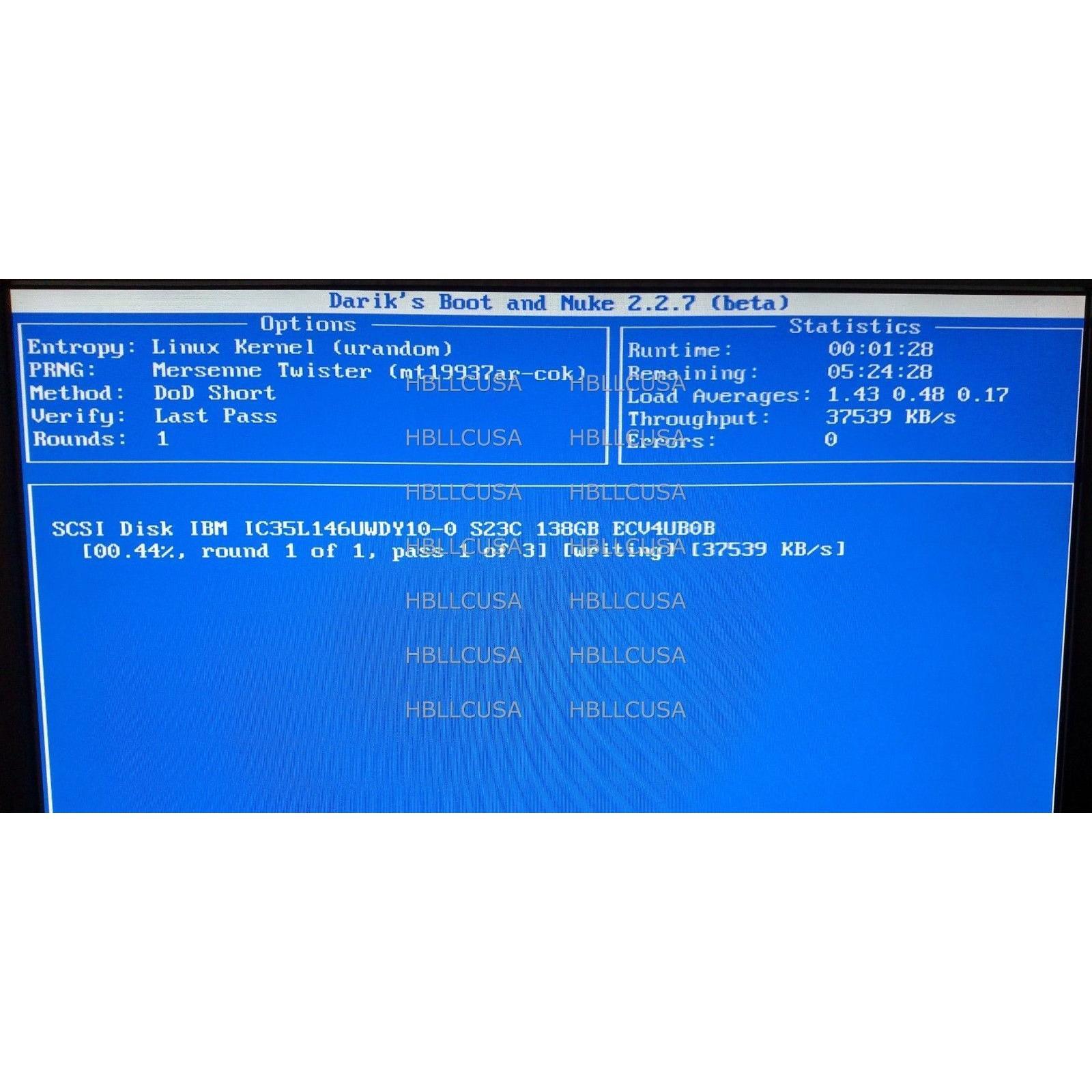 IBM Ultrastar 08K0322 IC35L146UWDY10-0 146GB 68-pin SCSI Hard Drive 161969695871