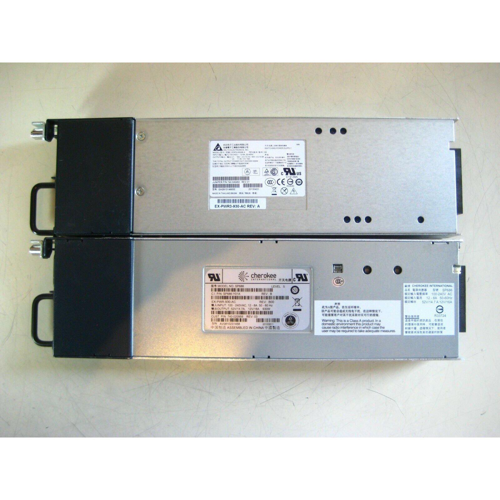 Power JUNIPER EX3200 EX4200 930W SWITCHING POWER SUPPLY EX-PWR-930-AC