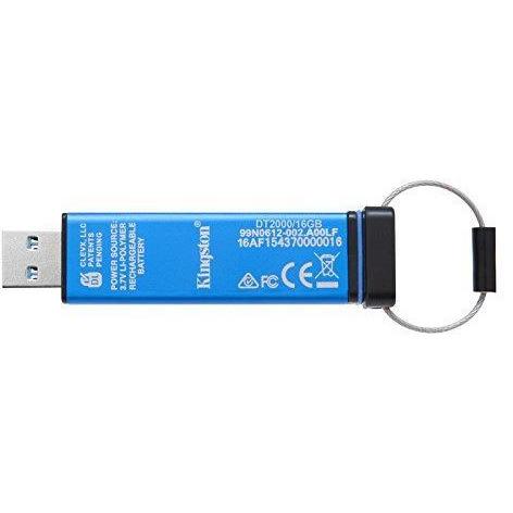 Kingston Digital 16GB DT2000 Keypad USB 3.0 ,256bit AES Hardware Encrypted (DT2000/16GB