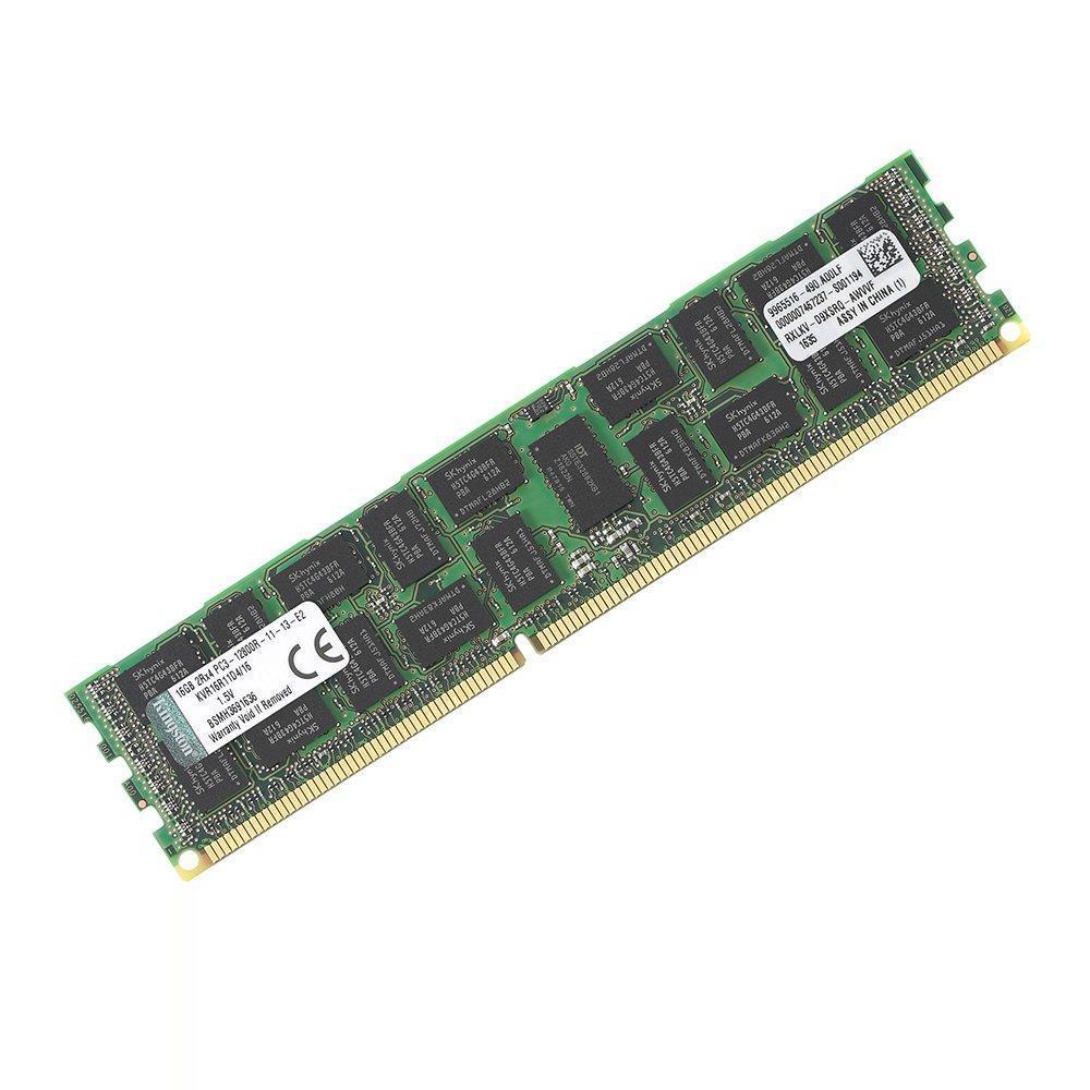Kingston Technology ValueRAM 16 GB 1600MHz DDR3 (PC3-12800 ECC Reg CL11 DIMM DR x4 Server Memory KVR16R11D4/16