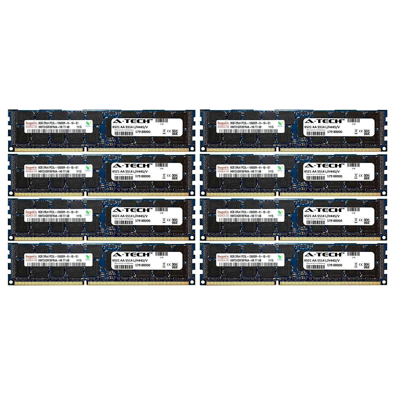 Dell Memory A-Tech Hynix 8GB Module PC3-10600 1.35V For Dell PowerEdge R820 A2626093 R910 T410 R415 A2862069 M610 R510 R710 A2862074 T610 T710 A3721482 C1100 C2100 C6145 C6100 C6105 R320 C6220 Memory RAM
