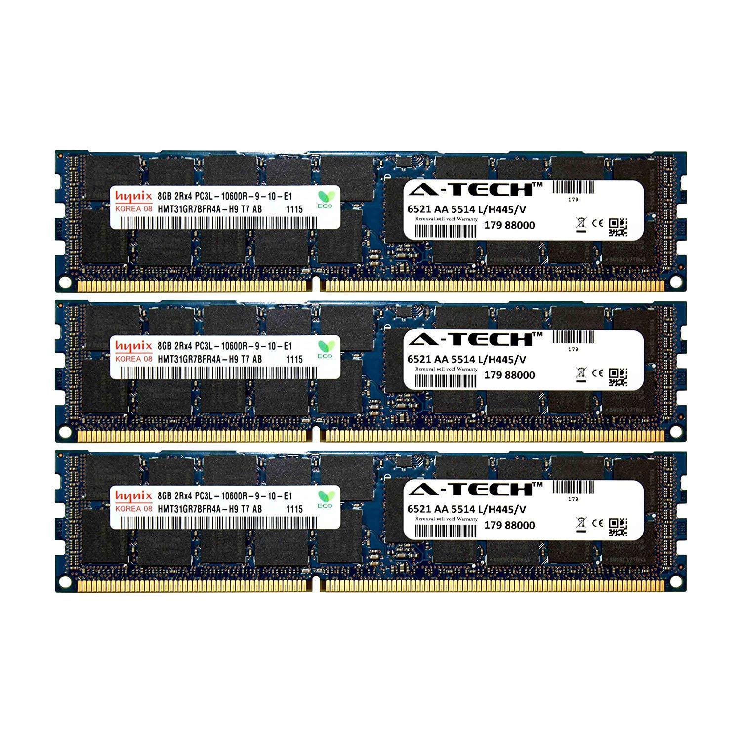 Dell Memory A-Tech Hynix 8GB Module PC3-10600 1.35V For Dell PowerEdge R820 A2626093 R910 T410 R415 A2862069 M610 R510 R710 A2862074 T610 T710 A3721482 C1100 C2100 C6145 C6100 C6105 R320 C6220 Memory RAM