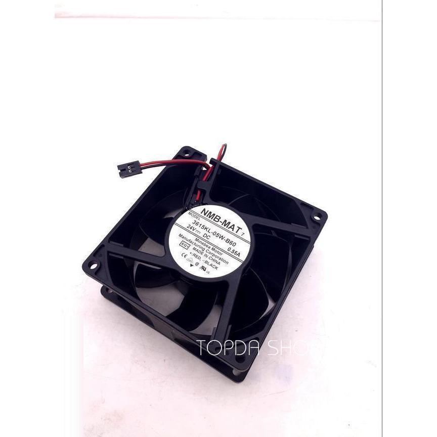 NMB 3615KL-05W-B60 Inverter cooling fan DC24V 0.55A 92*92*38MM 2pin 819599206195 cooler