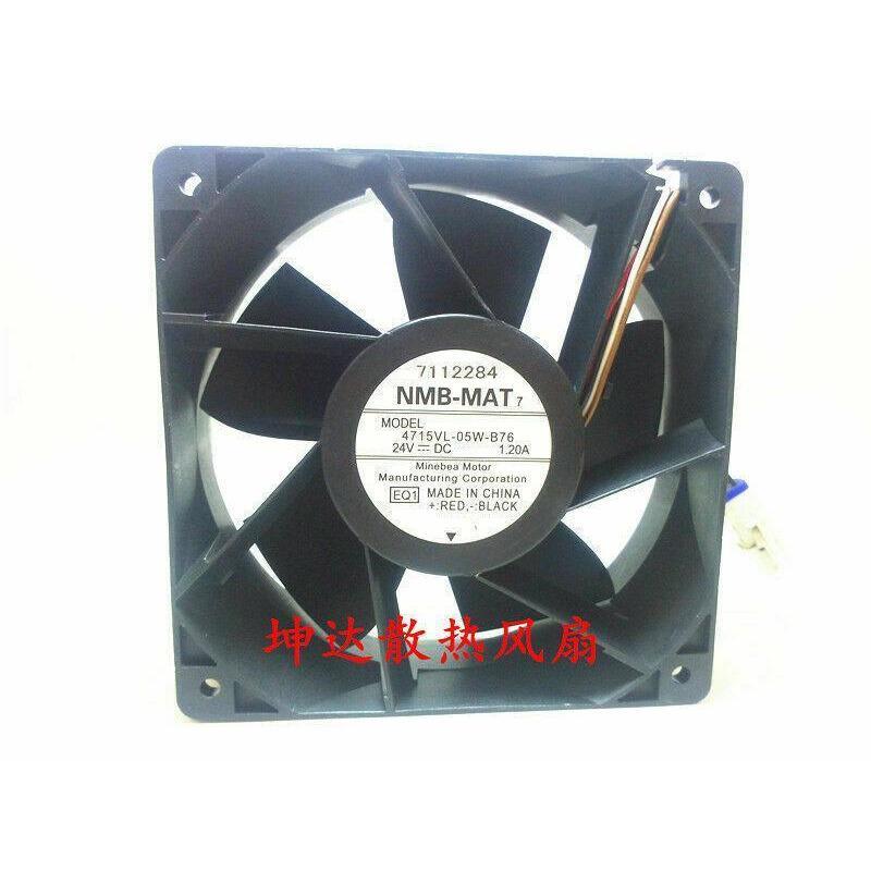 NMB-MAT 4715VL-05W-B76 12038 24V 1.20A 12CM inverter cooling fan cooler