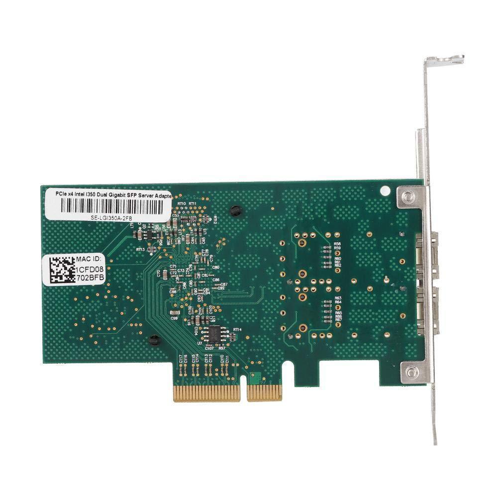 PCI-E Network Card for Intel 82576EB, 10/100/1000mbps Dual Port Fiber PCI Express Gigabit Network Card Adapter for Intel 82576EB
