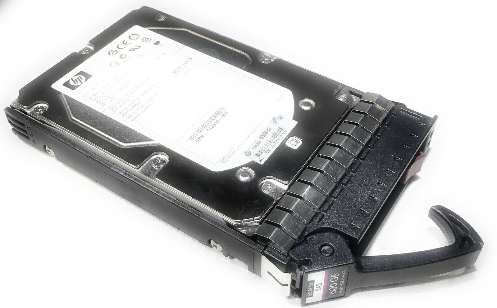 HP HD 600GB SAS 15k RPM 3.5" DP 6G Hot Plug para HP 533871-003