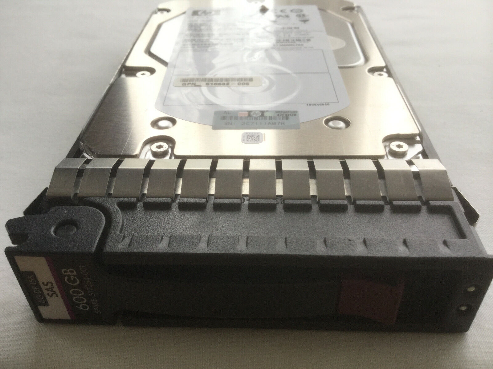 HP HD 600GB SAS 15k RPM 3.5" DP 6G Hot Plug para HP 533871-003