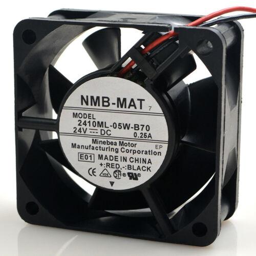 Cooler 2410ML-05W-B70 6025 6CM 24V 0.25A two-wire double ball cooling fan - MFerraz Tecnologia