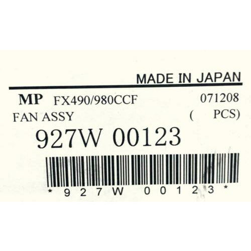 Cooler Minebea-Matsushita Motor Corp. 2410ML-05W-B39 Axial Fan 24 VDC 0.08 Amps
