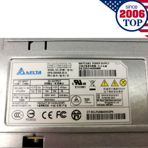 HP Power HP ProLiant ML310e G8 24 Pin 350W ATX Power Supply DPS-350AB-20 A 671310-001