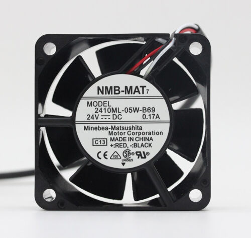 NMB TECHNOLOGIES 2410ML-05W-B39-B00 AXIAL FAN, 60MM, 24V, 19CFM, 31DBA