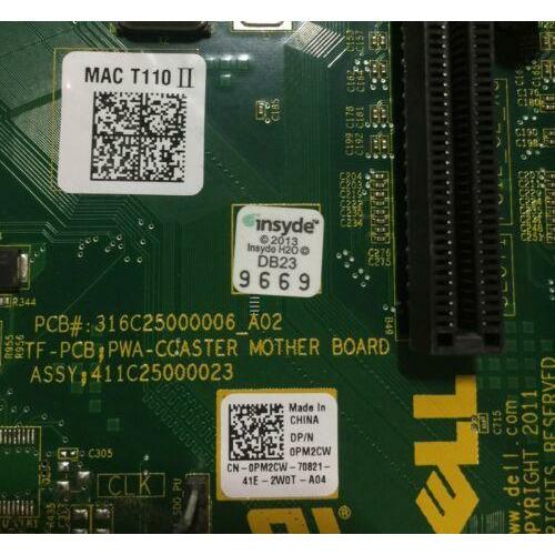 Dell PM2CW T110 II Motherboard - I/O Ports | Alo Tech Solutions