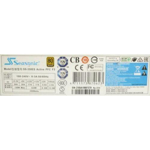 Seasonic SS-350ES - 350W PSU - Connector View | Alo Tech Solutions