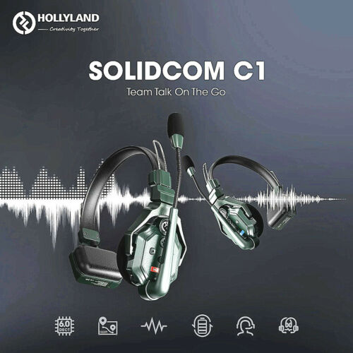 HOLLYLAND Solidcom C1 4S Wireless Headset Intercom System 1000ft Full Duplex