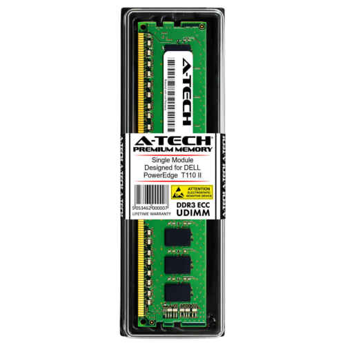 Dell Memory 4GB PC3-12800 DDR3 1600 ECC UDIMM Server Memory RAM for DELL POWEREDGE T110 II 2