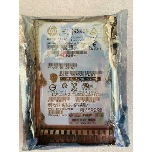 HP EG0600FBVFP 641552-003 653957-001 600GB 10K 2.5" SFF SAS HARD DRIVE Gen9 G8 9