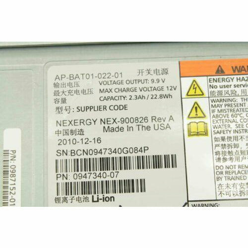 Power IBM Power One Power Supply HB-PCM-02-764-AC w/ AP-BAT01-022-01 Battery Module