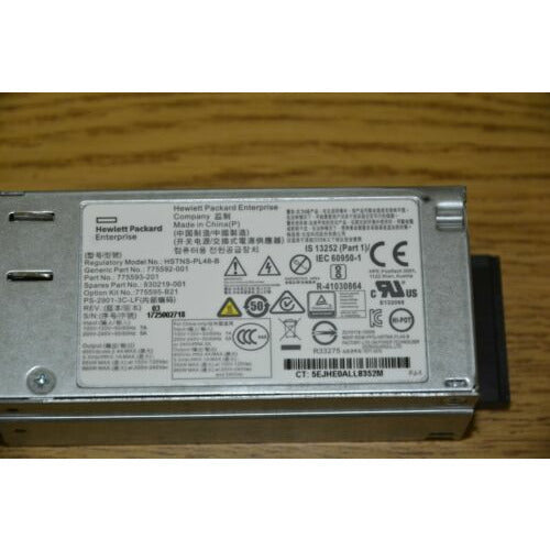 HP Enterprise 900w Hot-Plug Power Supply for DL180G9 Gen9 (HSTNS-PL48-B fonte