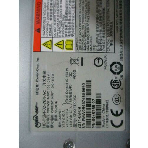 Power IBM STORWIZE V7000 764W Power Supply PSU 0945768-07 HB-PCM-02-764-AC947340-14
