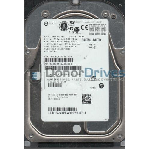 Fujitsu MBA3147RC 146GB SAS 3.5" HDD - Connector | Alo Tech Solutions