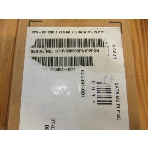 HP 805391-001 804677-B21 804638-004 HP 1.2TB SATA 6G WRITE INTENSIVE SFF (2.5IN SC disco