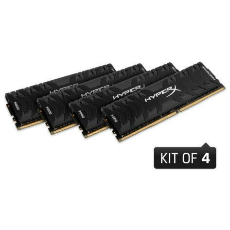 Memory 64GB Kingston HyperX Predator DDR4 3200MHz PC4-25600 CL16 Quad Memory Kit 4x16GB