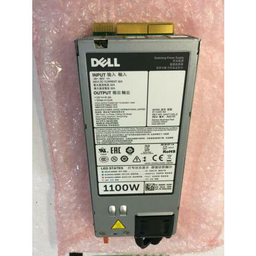Dell Power DELL R630 R730 R730XD 1100W DC SWITCHING POWER SUPPLY E1100D-SO 5G4WK 02RN7