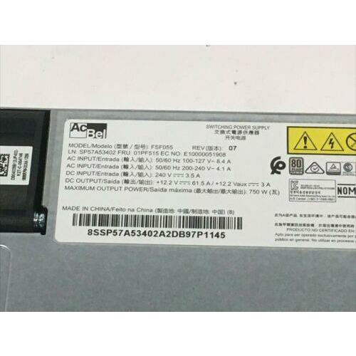 ACBEL 01PF515 FSF055 SWITCHING POWER SUPPLY for ThinkSystem SR630 SR530 SR860 Fuente