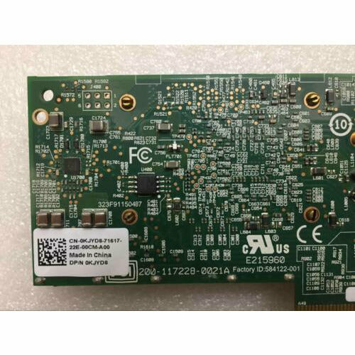 Dell Broadcom BCM57711 10Gb DELL KJYD8 Dual Port PCIE Network Card Full profile placa rede