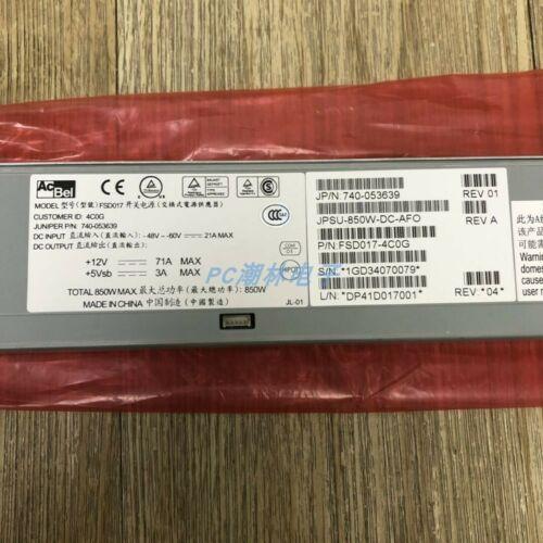 Juniper JPSU-850W-DC-AFO 850W DC PSU - Label Detail | Alo Tech Solutions