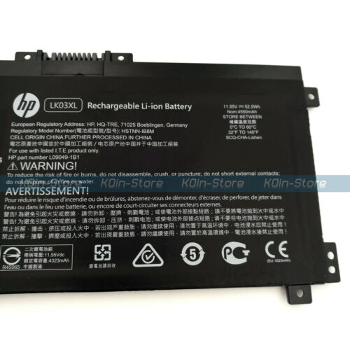 HP Bateria Genuine LK03XL Battery for HP Envy X360 15-BP 15-BQ 15-CN HSTNN-LB7U HSTNN-IB8M