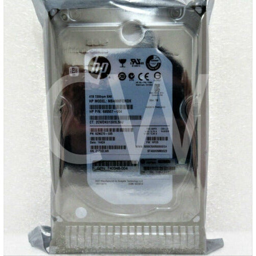 HP 695842-001 695510-B21 HP 4TB 7.2K 6G 3.5" SAS DP MDL SC GEN8 Hard Drive disco